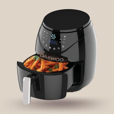 Daewoo Air Fryer , 4.6 Litre, Led Display, 12 Presets, Touch Control, 1500 W, 80 - 200 C, Black, Daf-8021