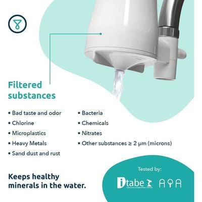 Tappwater Tap Filter , Ecopro Starter Pack, Sustainable Water Filter For Taps, Eliminates Unpleasant Taste And Odour, Filters Out Limescale And More Than 100+ Contaminants, White, T2-N101