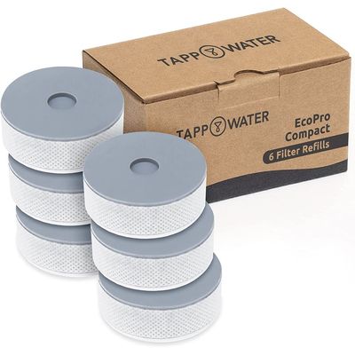 Tappwater Refill , Ecopro Compact Refill, Compactable With T3-P101 And T3C-P101, White, T3-P006