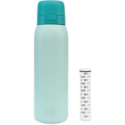 Tappwater Water Bottles , Bottlepro, Reusable Bottle, Filters +80 Contaminants, Sustainable Refills And Airtight Closure, Bottle With Filter, 750Ml, Green, Btlpro-G101A