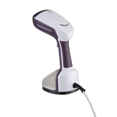 Daewoo Garment Steamer , 350 Ml, Anti-Bacterial, 12 Mins Steam, 1200 W, Dust Proof Brush, Ready In 25Secs, Purple, Dgs 8380