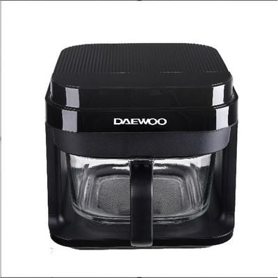 Daewoo Air Fryer , 5.5 Litre , Touch Control, 3D Turbo Circulation, Glass Basket, 40 - 200 C, 1200 W, 8 Presets, Black, Daf 55Gt