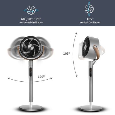 Gree Air Circulation Fan , Air Circulation, 8 Speed, Plasma Generator, 360 Oscillation, Adjustable Height, Remote Control, Grey, Gcf-2305Bag5