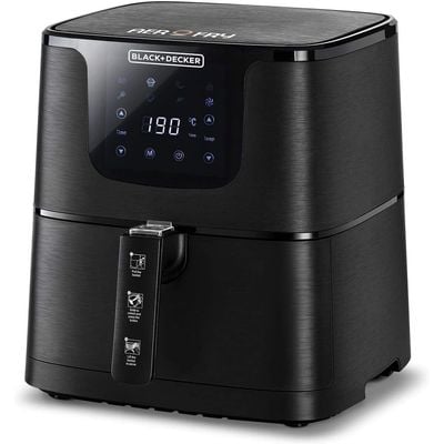 Black + Decker Air Fryer , Digital Air Fryer, 5.3L, 1700W, Black, Af700-B5 