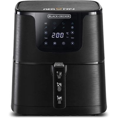 Black + Decker Air Fryer , Digital Air Fryer, 5.3L, 1700W, Black, Af700-B5 