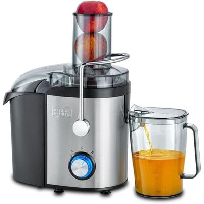 Black + Decker Juice Extractor , Juice Extractor, 800W, 1.1L Juice Collector,, 1.7L, Xl, Stainless Steel , Dual Speed Control For Fruits & Vegetables, Silver, Je800-B5 