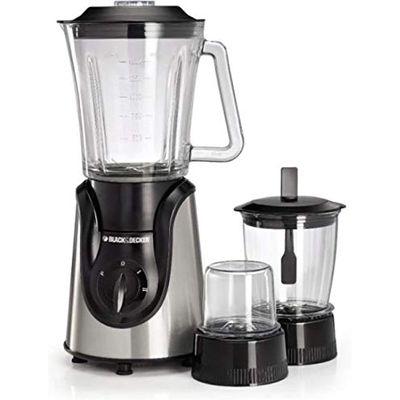 Black + Decker Blender , Blender, 600W, With Grinder And Mincer, Copper, Black, Bx600G-B5