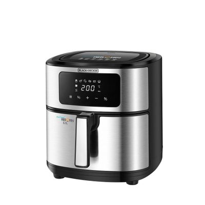 Black + Decker Air Fryer , Digital Air Fryer, 7.2L, 1500W, Rapid Air Convection, Black, Af7257-B5