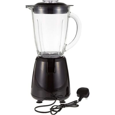 Black + Decker Blender , Blender, 400W, Glass Jar And 2 Grinding Mill, Black, Bx440G-B5