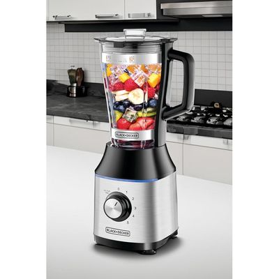 Black + Decker Blender , Blender, 700W, With Glass Jar, Black, Bx650G-B5