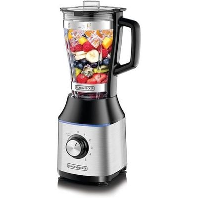 Black + Decker Blender , Blender, 700W, With Glass Jar, Black, Bx650G-B5