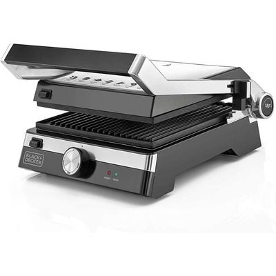 Black + Decker Grill , Grill, 2000W, 5-Level Height Adjustment, Variable Temperature Control, And Drip Tray, Black, Cg2000-B5