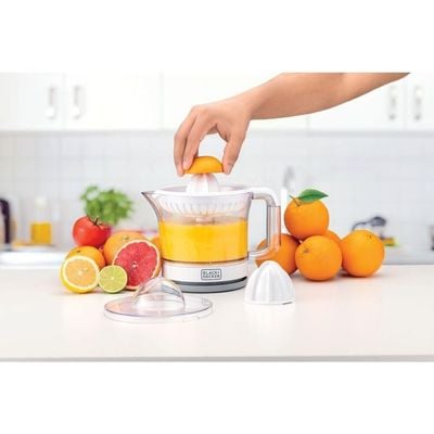 Black + Decker Citrus Juicer , Citrus Juicer, 600Ml, White, Cj675-B5