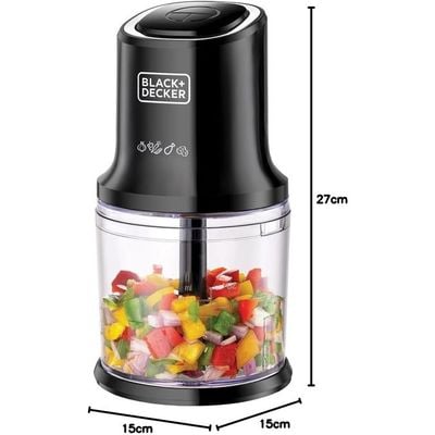 Black + Decker Food Chopper , Food Chopper, 500W, 500Ml, Black, Fc500-B5