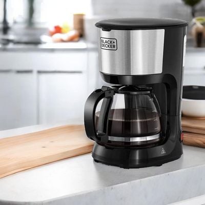 Black + Decker Coffee Maker , Coffee Maker, 750W, 10 Cup Coffee Maker, Black, Dcm750S-B5