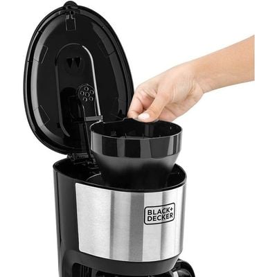 Black + Decker Coffee Maker , Coffee Maker, 750W, 10 Cup Coffee Maker, Black, Dcm750S-B5