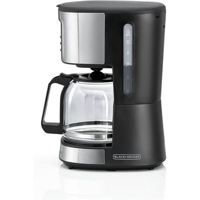 Black + Decker Coffee Maker , Coffee Maker, 900W, 12 Cup Coffee Maker, 1.5L Glass Carafe, Black, Dcm85-B5