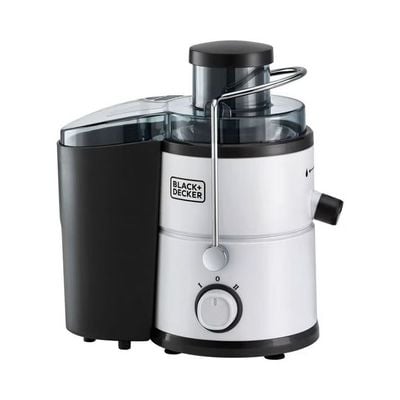 Black + Decker Juice Extractor , Juice Extractor, 600W, 2 Speed Controls, White, Je600-B5