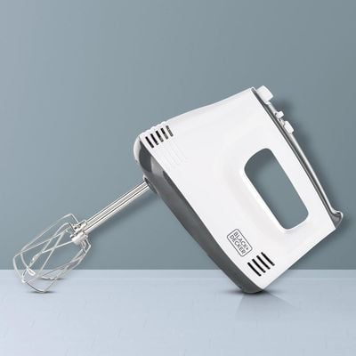 Black + Decker Hand Mixer , Hand Mixer, 300W, White, M350-B5