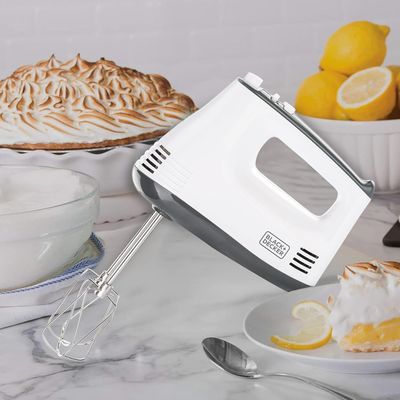 Black + Decker Hand Mixer , Hand Mixer, 300W, White, M350-B5