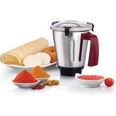 Black + Decker Mixer Grinder , Mixer Grinder, 3-In-1 Multifunctional, 750W, 3 Jars Set: Blender, Wet Dry Grinder And A Chutney Jar, White, Mg750-B5