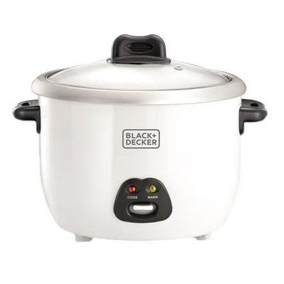 Black + Decker Rice Cooker , Rice Cooker, 1.8L, 700W, White, Rc1850-B5