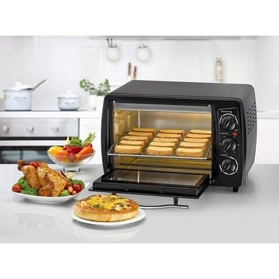 Black + Decker Electric Oven , Electric Oven, 19 L, 1380W, 90-230 Temp, Black, Tro19Rdg-B5