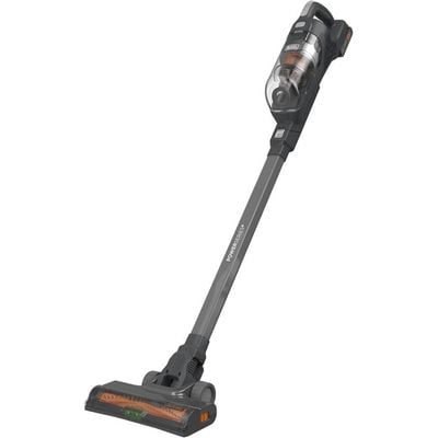 Black + Decker Cordless Stick Vacs , Cordless Handle Vacuum Cleaner, 3-In-1, 18 V, Bagless Floor & Handheld Vacuum Cleaner With Electric Brush, 2 Suction Levels, Wireless, Includes Wall Mount, Silver, Bhfea18D1-Gb