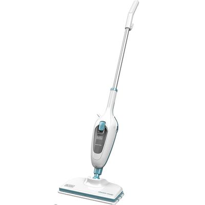 Black + Decker Steam Mop , Steam Mop, 1300W, 10-In-1 Steam Mop, White, Fsm13E1-B5