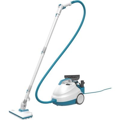 Black + Decker Steam Mop , Steam Mop, 2000W, 4 Bar Pressure With 8 Accessories, .2L Removable Tank, 180° Pivoting Floor Head, White, Bhsmp2008-Gb