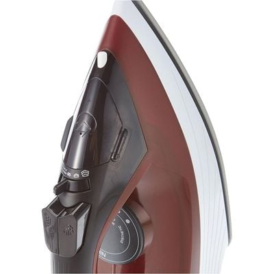 Black + Decker Steam Irons , Steam Irons, 1600W, Ceramic Coated Soleplate With Anti Calc, Drip, Self Clean And Auto Shutoff, 300Ml, White, X1550-B5