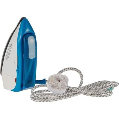 Black + Decker Dry Irons , Dry Irons, 1085W, Dual Voltage Travel Steam Iron, Blue, Ti250-B5