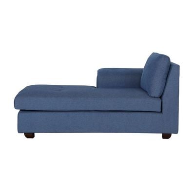 Andres RHS 3 Seater Sofa Lounger - Navy blue, 210cm W x  180cm D x 85cm H