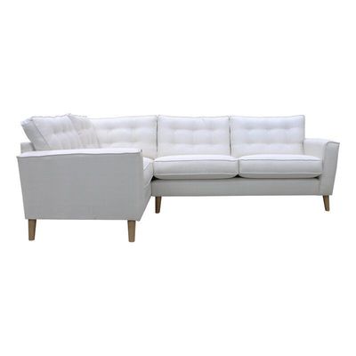 Caenada Corner Sofa Set - White, 240 cm W x 170 cm D x 90 cm H