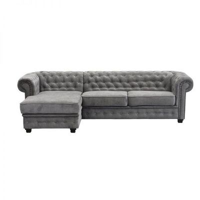 Alderwood Corner Sectional Sofas - Light Gray, 230cm W x 155cm D x 80cm H