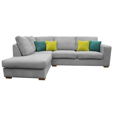 Ruairidh Corner Couch Sofa  - Grey, 220cm W x 135cm D x 90cm H