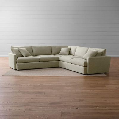  Queen Lounge Sectional Sofa - Beige, 225cm W x 225cm D x 85cm H