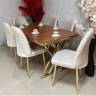 LHFHOMT-7 Pieces Dining Sets 1+6 Seater dining Table Set, Furniture for dining room