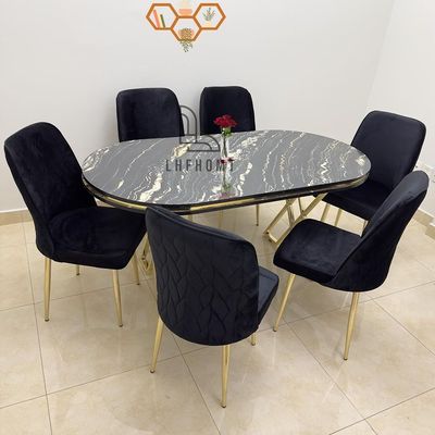 LHFHOMT-7 Pieces Dining Sets 1+6 Seater dining Table Set, Furniture for dining room