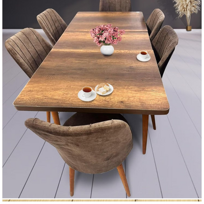 LHFHOMT-7 Pieces Dining Sets 1+6 Seater dining Table Set, Furniture for dining room