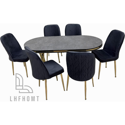 LHFHOMT-7 Pieces Dining Sets 1+6 Seater dining Table Set, Furniture for dining room