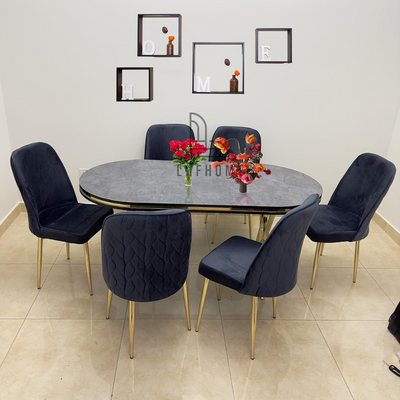 LHFHOMT-7 Pieces Dining Sets 1+6 Seater dining Table Set, Furniture for dining room