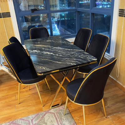 LHFHOMT-7 Pieces Dining Sets 1+6 Seater dining Table Set, Furniture for dining room