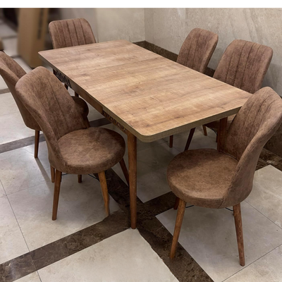 LHFHOMT-7 Pieces Dining Sets 1+6 Seater dining Table Set, Furniture for dining room