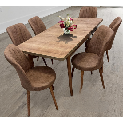 LHFHOMT-7 Pieces Dining Sets 1+6 Seater dining Table Set, Furniture for dining room