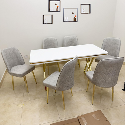 LHFHOMT-7 Pieces Dining Sets 1+6 Seater dining Table Set, Furniture for dining room