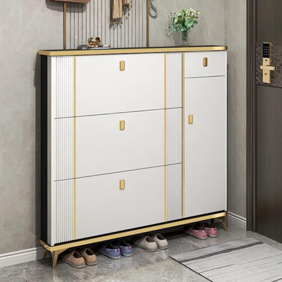 LHFHOMT Wooden Shoe Cabinet to Organize the Shoes – Sturdy Shoe Cabinet With Flip Doors