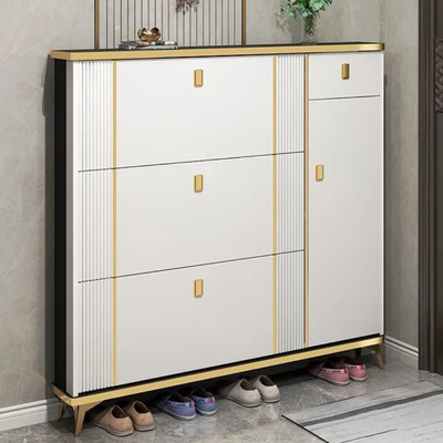 LHFHOMT Wooden Shoe Cabinet to Organize the Shoes – Sturdy Shoe Cabinet With Flip Doors