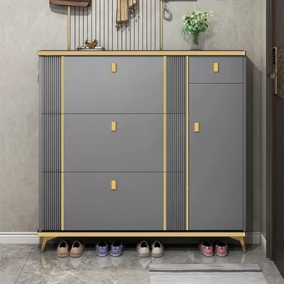 LHFHOMT Wooden Shoe Cabinet to Organize the Shoes – Sturdy Shoe Cabinet With  Flip Doors