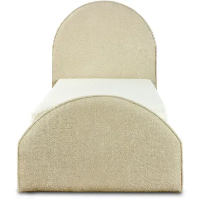 Teddy High FB Kids Bed W 160 x L 190  - Velvet White with 1-Year Warranty